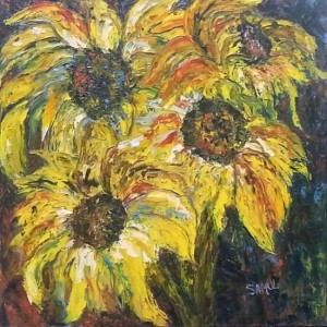 Four Sunflowers